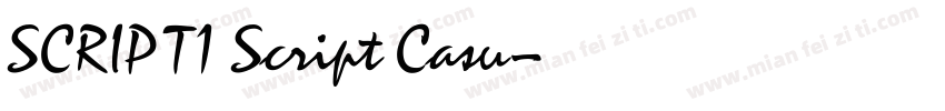 SCRIPT1 Script Casu字体转换